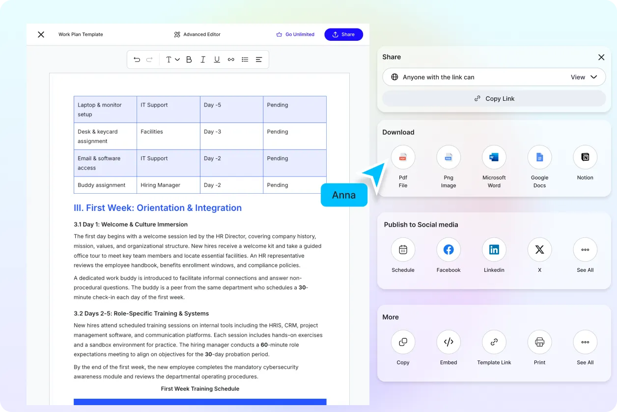 Free AI Work Plan Generator, Free Work Plan Maker [ No Signup ]